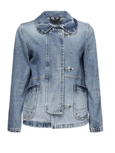 Fay 3ganci Denim Jacket In Blue