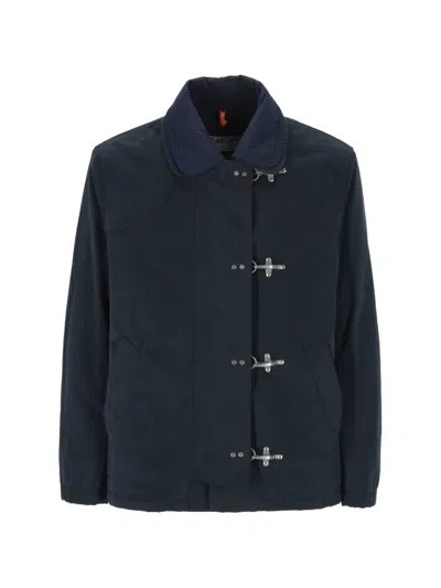 Fay 3-in-1 4 Ganci Toggle-fastening Jacket In Blue