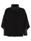 Fay 3-in-1 Double-sided Wool And Cashmere Cape In Black