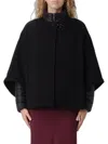 Fay 3-in-1 Double-sided Wool And Cashmere Cape In Black