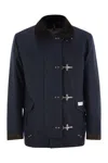 Fay 4 Hooks Archive Padded Jacket In Blue