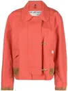 Fay 4 Ganci Archive Field Jacket In Red