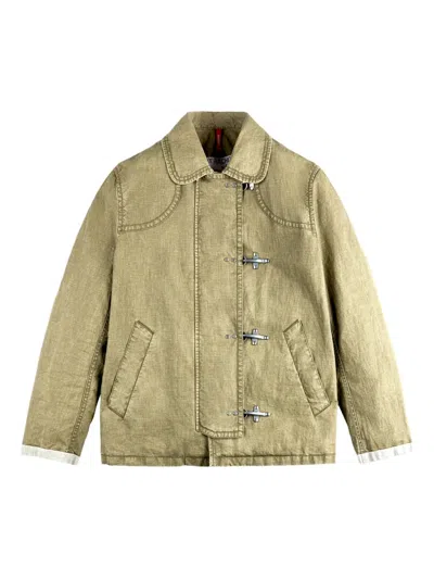 Fay 4 Ganci Archive Toggle-fastening Jacket In Green