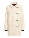 Fay 4 Ganci Coated Cotton Coat In White