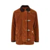 Fay '4 Ganci' Corduroy Down Jacket In Brown