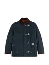 4 GANCI CORDUROY-COLLAR LOBSTER-CLAW-FASTENING COAT