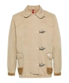 Fay Gancini Flip-lock Fastened Jacket In Nude