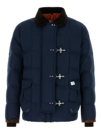 Fay 4 Ganci Padded Jacket In Blue