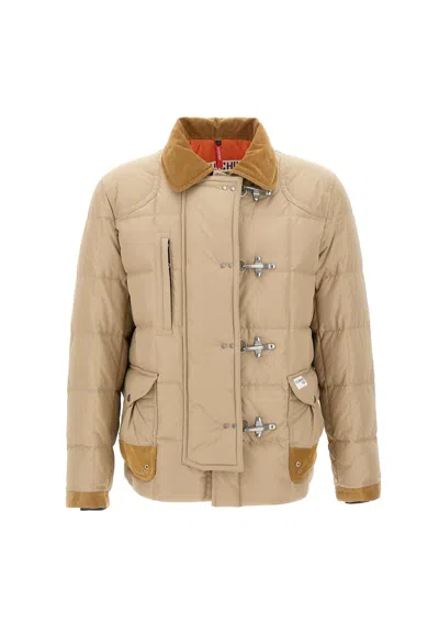 Fay 4 Ganci Piuma - Archive Jacket In Beige