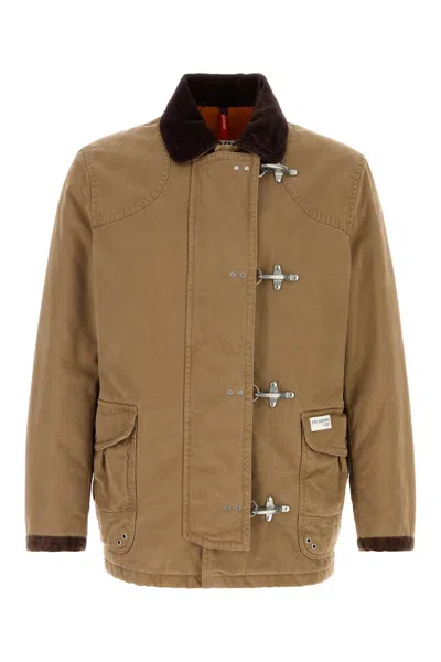 Fay 4 Ganci Cotton Lobster-claw Jacket In Brown