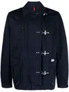 Fay "4-hook Canvas Jacket With Classic In Blue