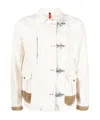Fay Clasp-fastened Light-weight Jacket In White