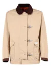 Fay 4 Hooks Archive Classic Cotton Button-up Shirt In Neutral
