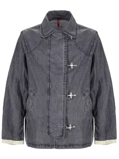 Fay Denim Blue Linen Jacket