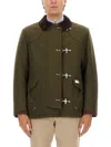 Fay Short Coat Featuring Four Side Hooks In Green