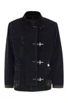 Fay "4-hook Canvas Jacket With Classic In Navy