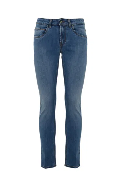 Fay 5 Pocket Jeans In Medium Denim In Blue