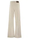 Fay 5 Pocket Trousers In Stretch Cotton Drill