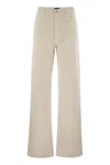 Fay Women 5-pocket Trousers In Stretch Cotton Drill In Gold
