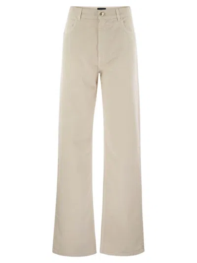 FAY 5-POCKET TROUSERS IN STRETCH COTTON DRILL