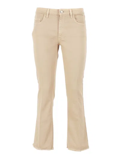 Fay 5 Pocket With Fringe In Nude