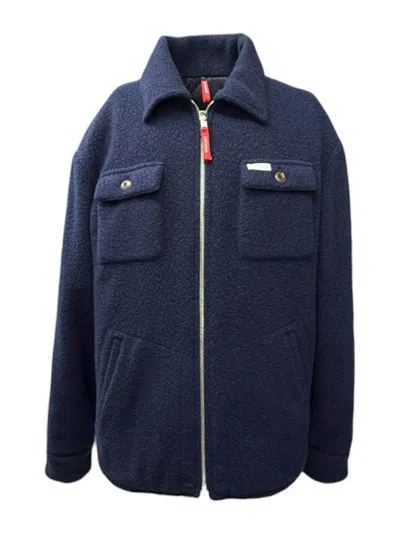 Fay Over Shirt-jacket Archive Imbottita In Blue