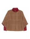 Fay Layered Beige Wool-blend Jackets In Brown