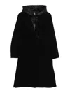 Fay Double Front Coat In Wool And Cashmere In Black