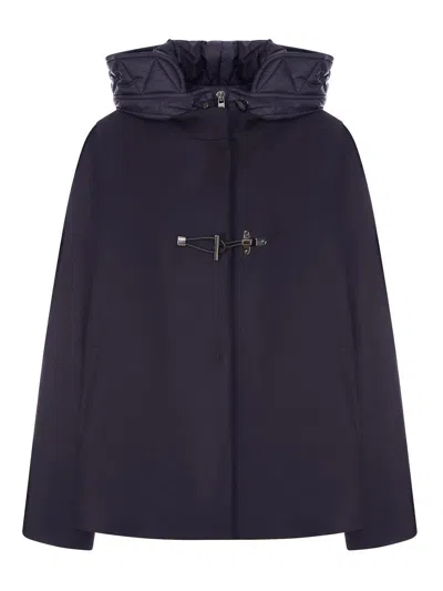 Fay Abrigo Alcochado - Azul In Black