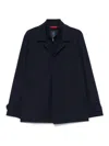 Fay Dark Navy Minimalist Jacket In Azul Oscuro