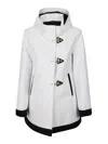 Fay Threehook Parka In White