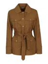 Fay Safari Jacket In Marrón