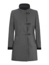 Fay Virginia Hook-fastened Coat In Grey