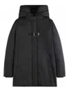 Fay Toggle Coat In Technical Gabardine In Black