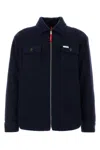 Fay Jacket Wool Blend Buttoned Cuffs In Blue