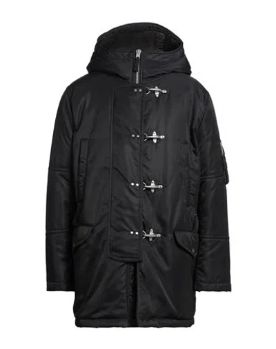 Fay Archive Man Coat Black Size Xl Polyamide