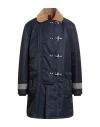 Fay Archive Man Coat Midnight Blue Size Xl Polyamide In Blue