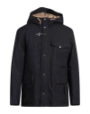 Fay Archive Man Coat Midnight Blue Size Xl Cotton, Polyamide