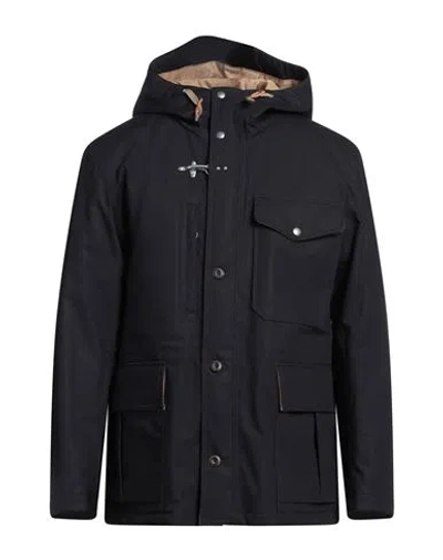 Fay Archive Man Coat Midnight Blue Size Xl Cotton, Polyamide In Blue