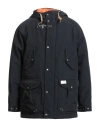 Fay Archive Man Coat Midnight Blue Size Xxl Polyamide In Blue