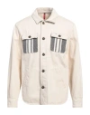 Fay Archive Man Denim Outerwear Off White Size L Cotton In Off White