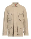 Fay Archive Man Jacket Beige Size L Cotton, Elastane