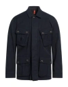 Fay Archive Man Jacket Midnight Blue Size L Cotton, Elastane In Blue
