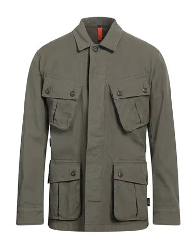 Fay Archive Man Jacket Military Green Size Xl Cotton, Elastane