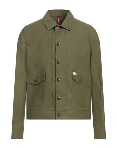 Fay Archive Man Jacket Military Green Size Xxl Cotton