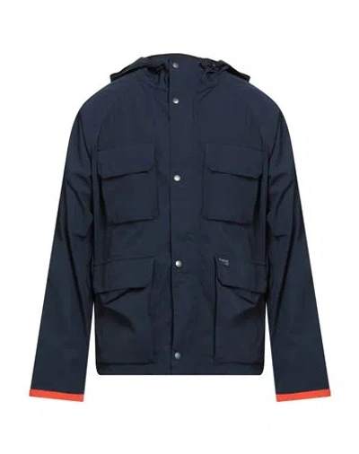 Fay Archive Man Jacket Navy Size L Polyamide In Blue