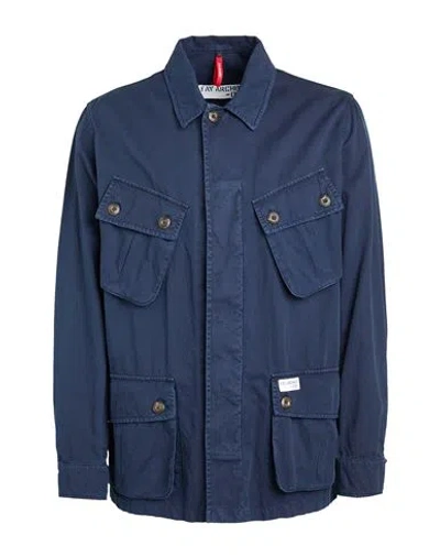 Fay Archive Man Jacket Navy Size Xxl Cotton, Linen