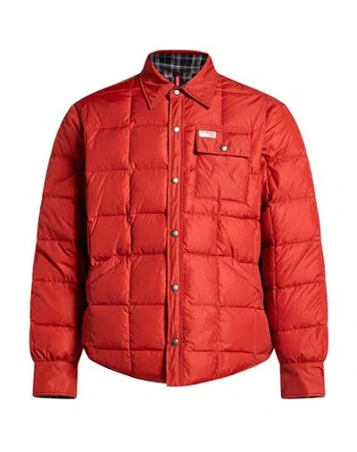 Fay Archive Man Puffer Rust Size S Polyamide In Red