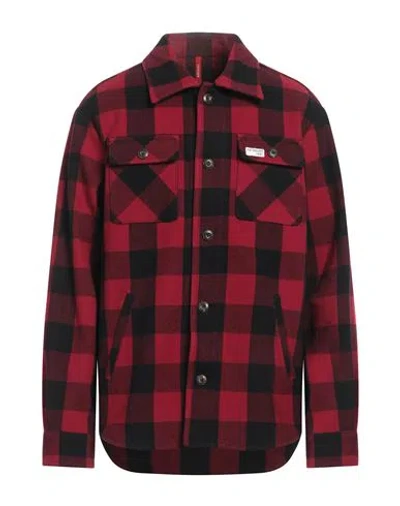 Fay Archive Man Shirt Red Size Xs Wool, Polyamide