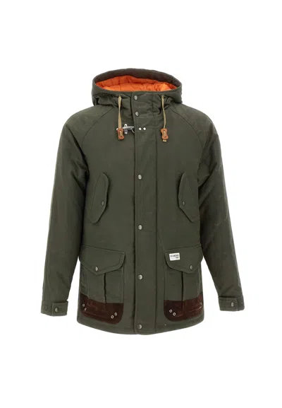 FAY ARCHIVE PARKA IN GREEN COTTON